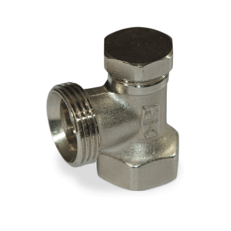 Вентиль запорный на обратную линию DN15, G 3/4'', тип 701312, угловой